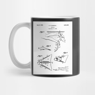 Scuba Diving Fins Patent - Deep Sea Diver Dive Coach Art - White Mug